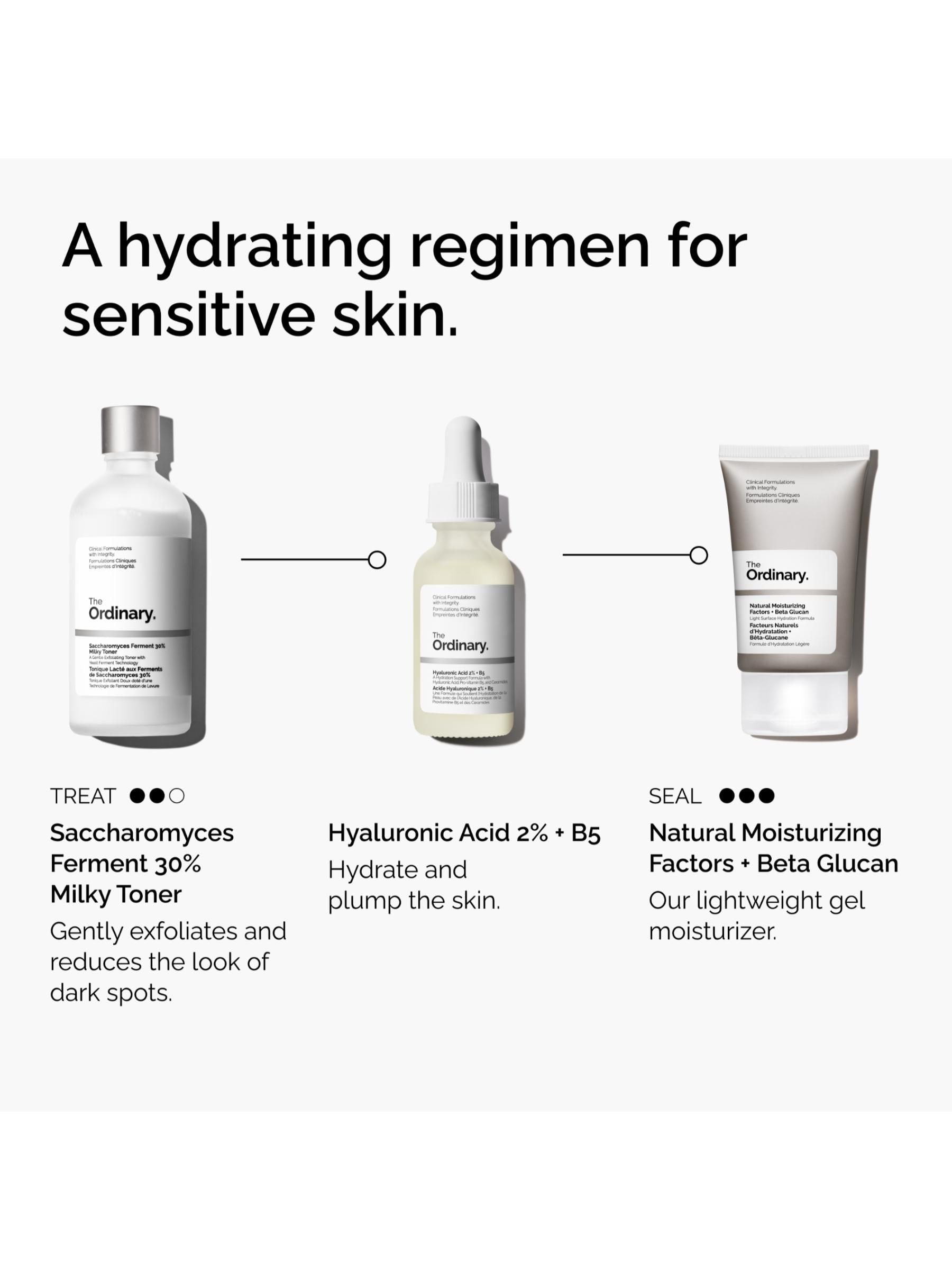 The Ordinary sensitive skin collection, imported from the UK