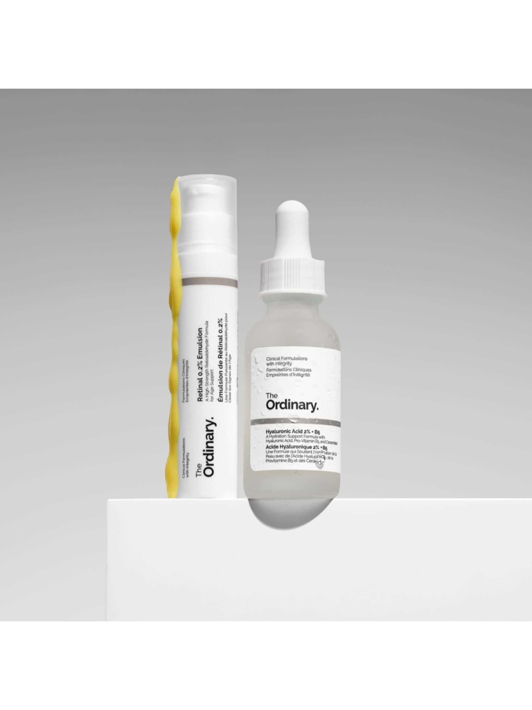 The Ordinary Hydrating Resurfacing Serum and Retinal Night Duo, UK version