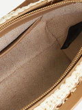 Dune London Natural Dahlia raffia shopper bag - British product