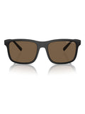 Armani Exchange black rectangle sunglasses, UK version