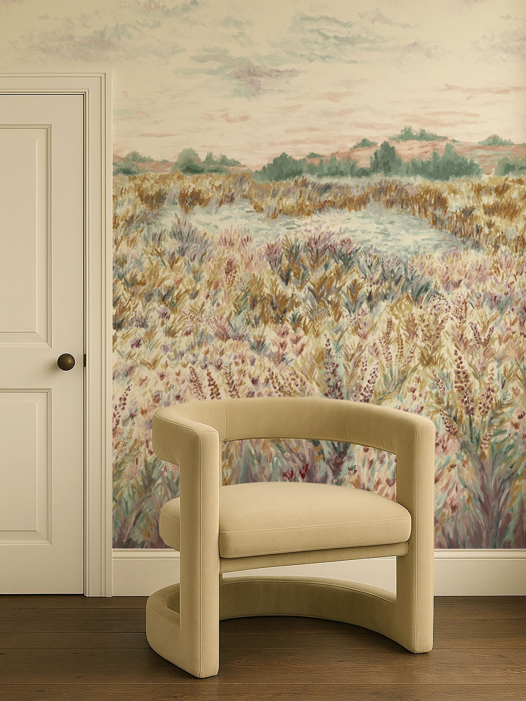 Clarke and Clarke Wildbloom wallpaper sample A4, UK version