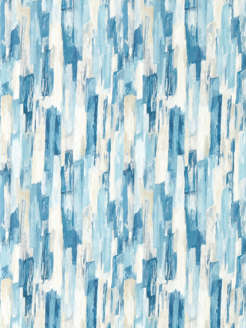Clarke and Clarke Blue Elements Cityscape A4 wallpaper sample - British product