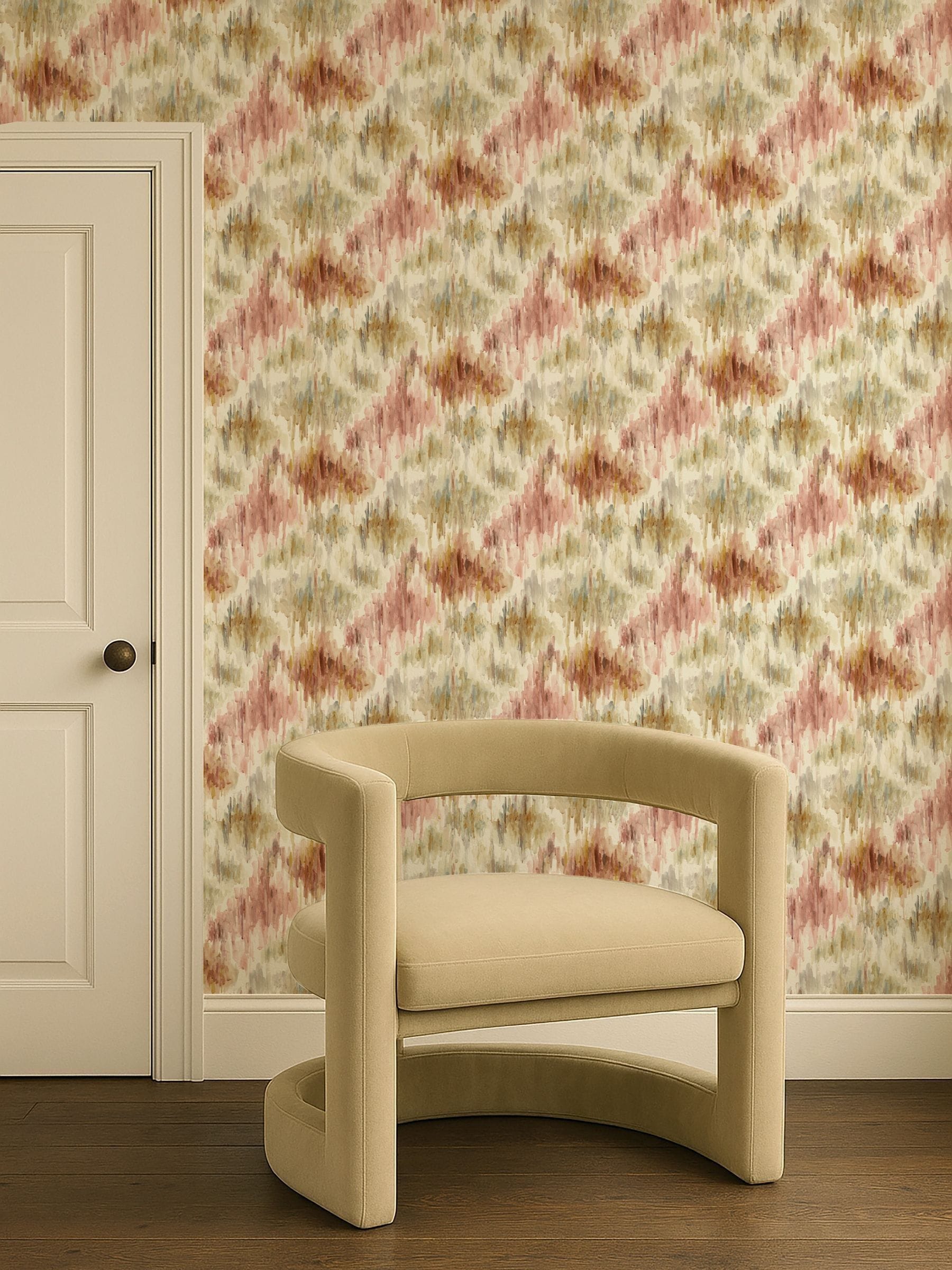 Clarke & Clarke wallpaper sample Orange Elements Trueno A4 - British product