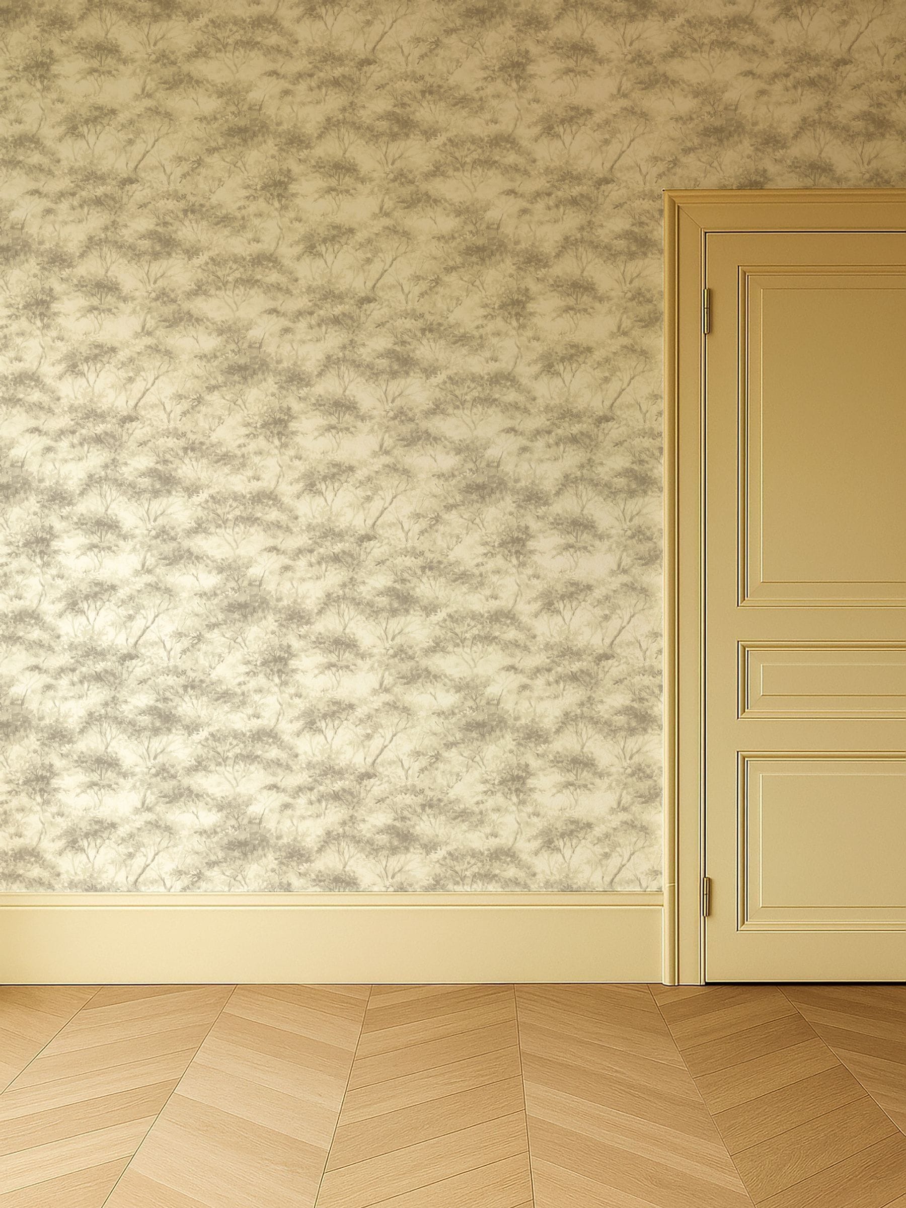 Clarke and Clarke Boschetto A4 wallpaper sample (British brand)