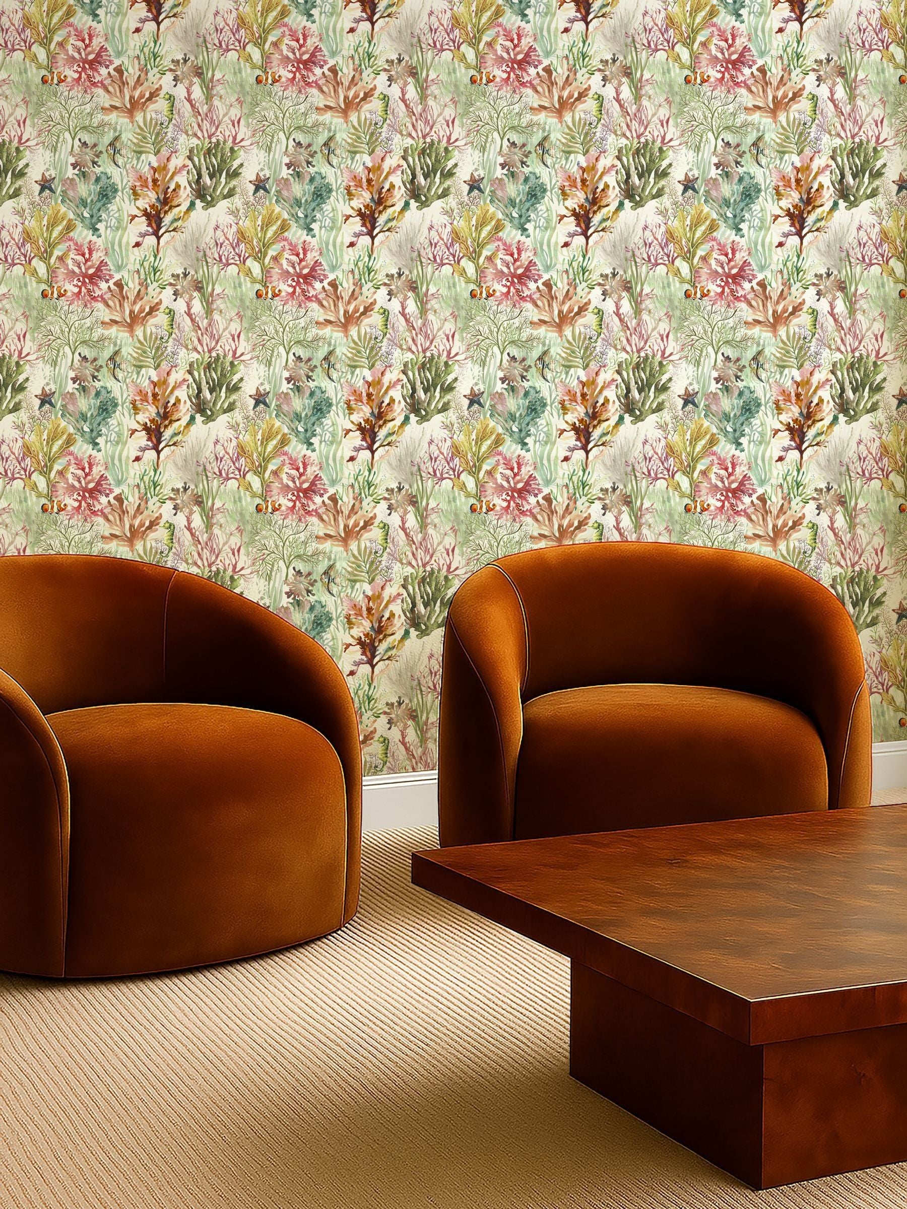 Clarke and Clarke Oceana wallpaper sample A4 (British brand)