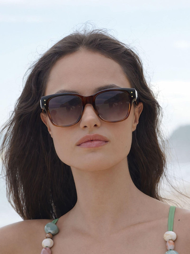 Estella Bartlett wayfarer sunglasses transparent brown, imported from the UK