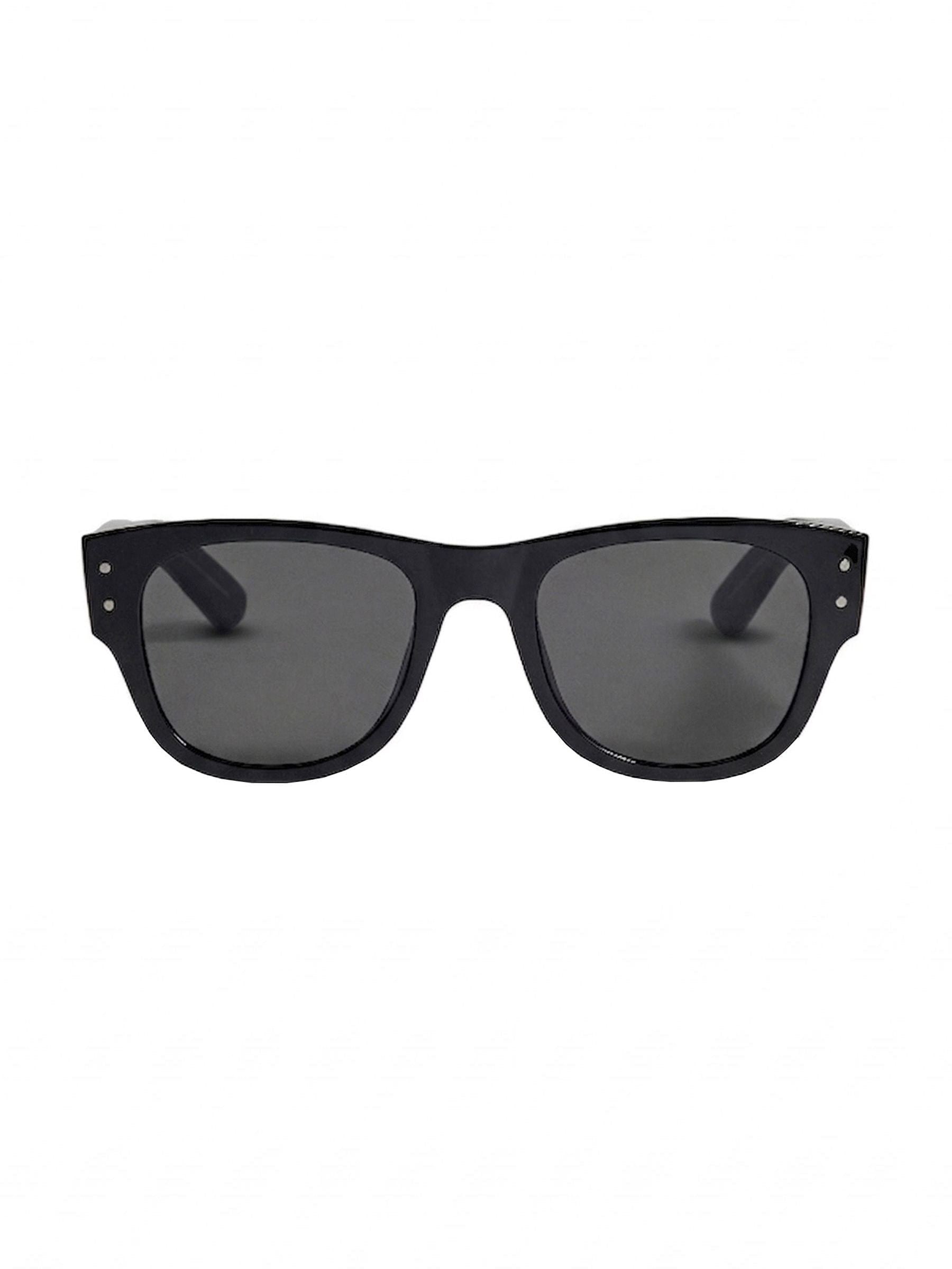 Estella Bartlett black wayfarer-inspired unisex sunglasses, UK version