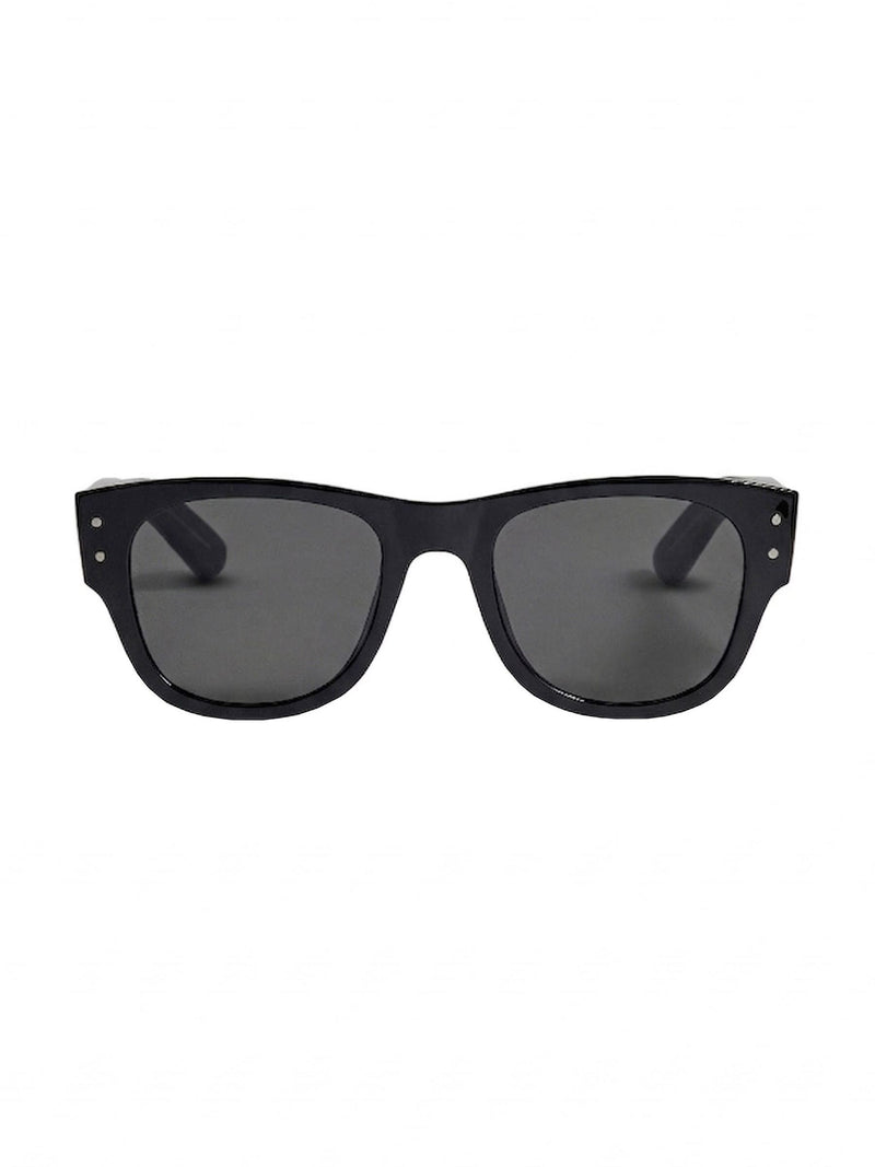 Estella Bartlett black wayfarer-inspired unisex sunglasses, UK version