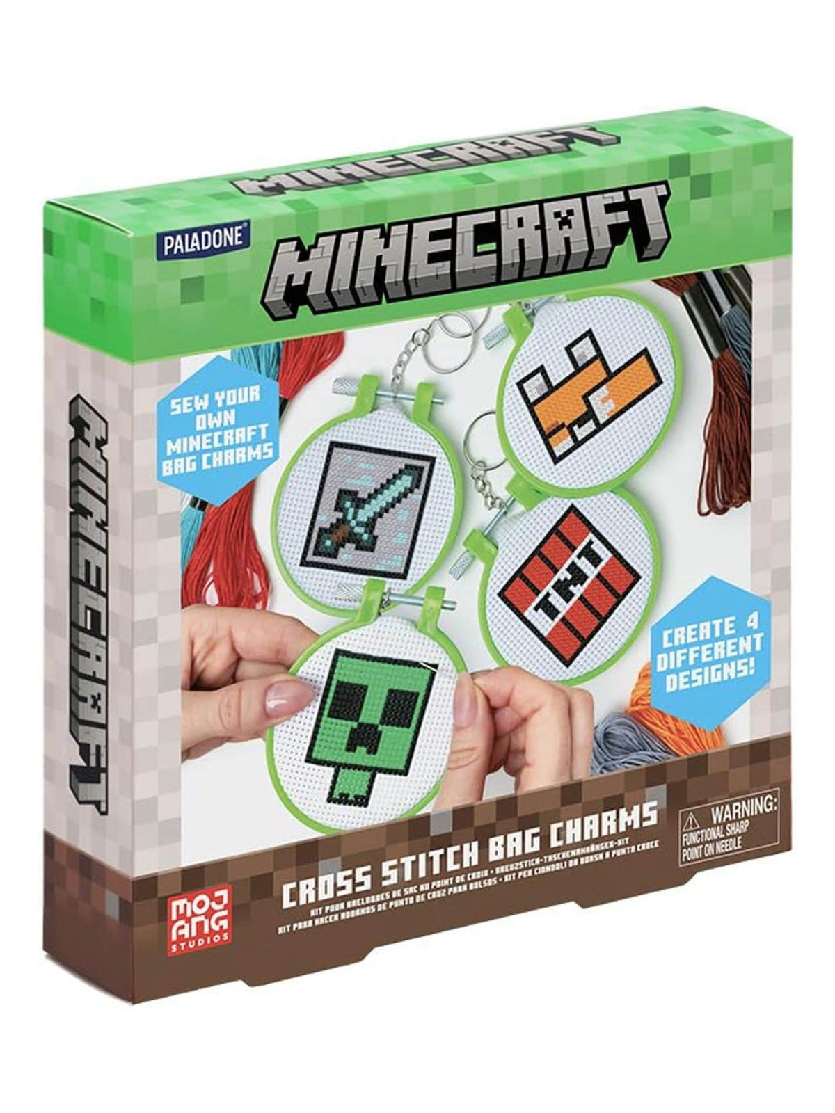 Paladone Minecraft cross stitch charm set crafting kit (British brand)