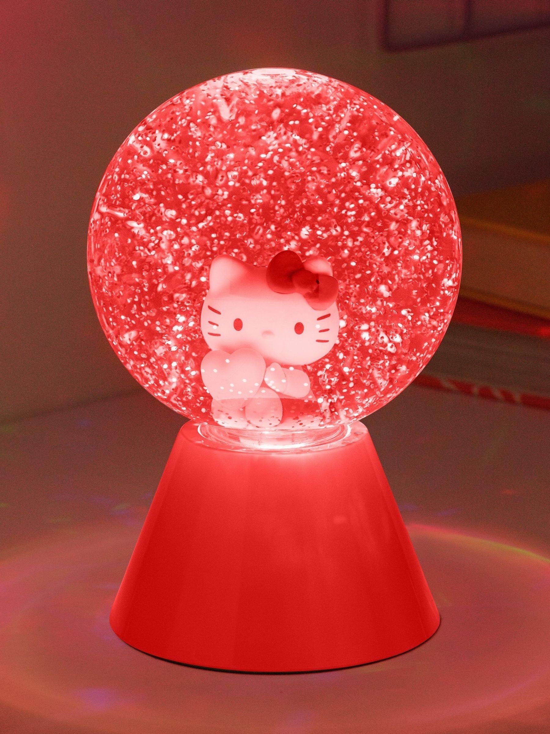 Paladone Hello Kitty LED glitter ball colour-changing, imported from the UK