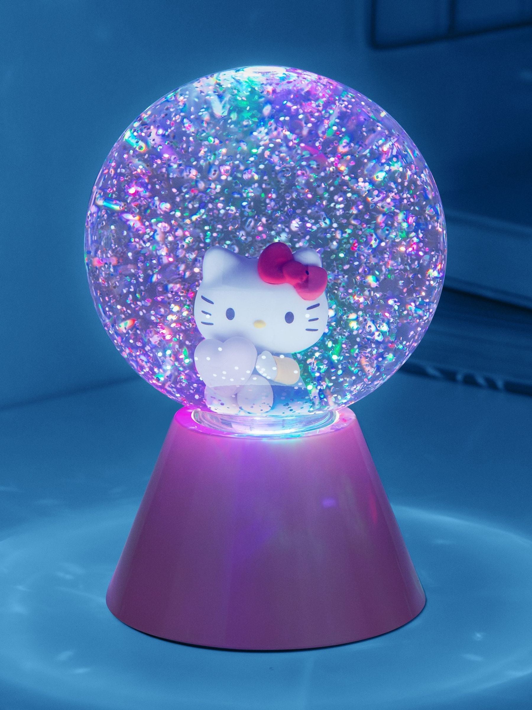 Paladone Hello Kitty LED glitter ball colour-changing, imported from the UK