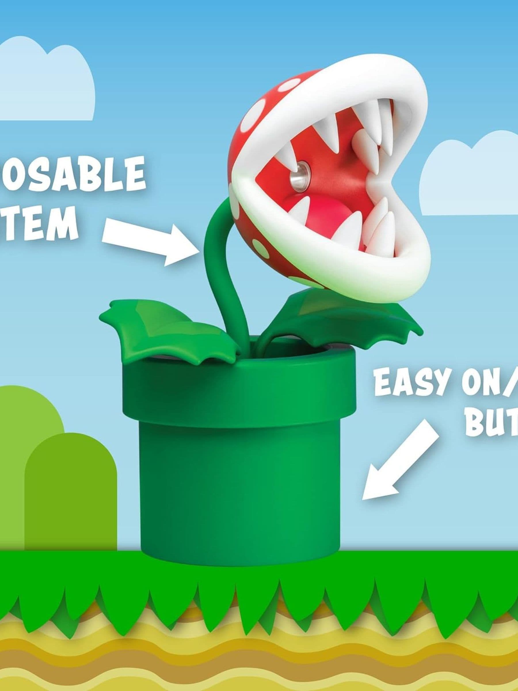 Paladone Super Mario Piranha Plant desk lamp 33cm, UK version