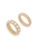 AllSaints gold tone pearl band ring set, UK version