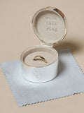Widdop silverplated ring box with heart detail - British product