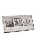 Widdop white triple photo frame 13.5cm, imported from the UK