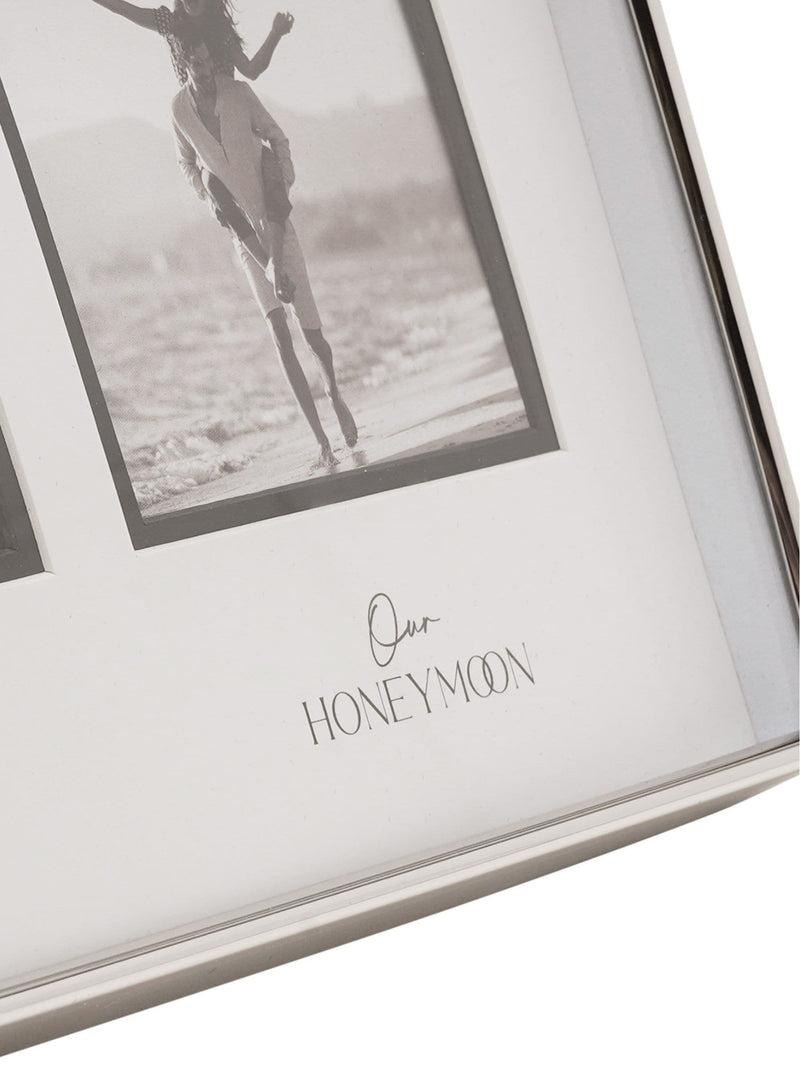 Widdop white triple photo frame 13.5cm, imported from the UK