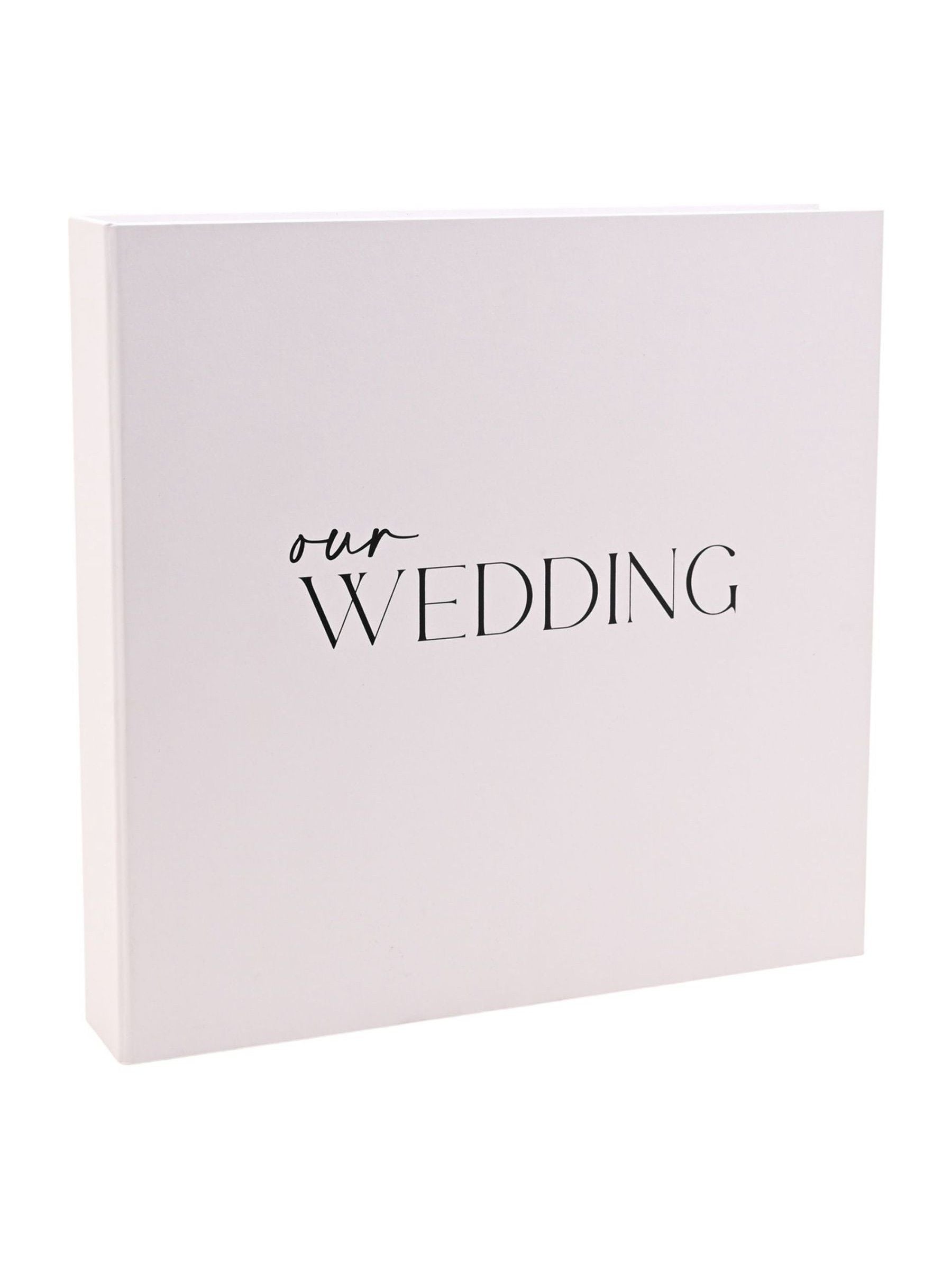 Widdop Our Wedding white coffee table book (British brand)