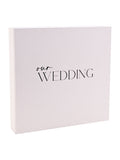 Widdop Our Wedding white coffee table book (British brand)