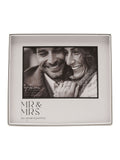 Widdop silver photo frame Mr & Mrs 7x5, UK version