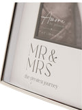 Widdop silver photo frame Mr & Mrs 7x5, UK version