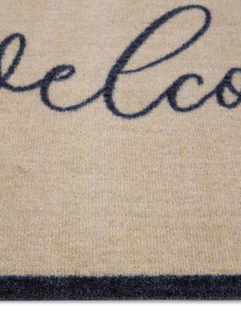 My Mat brown welcome linear doormat 50x75cm - British product