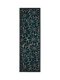My Mat Blue Boho Floral runner mat 50x150cm (British brand)