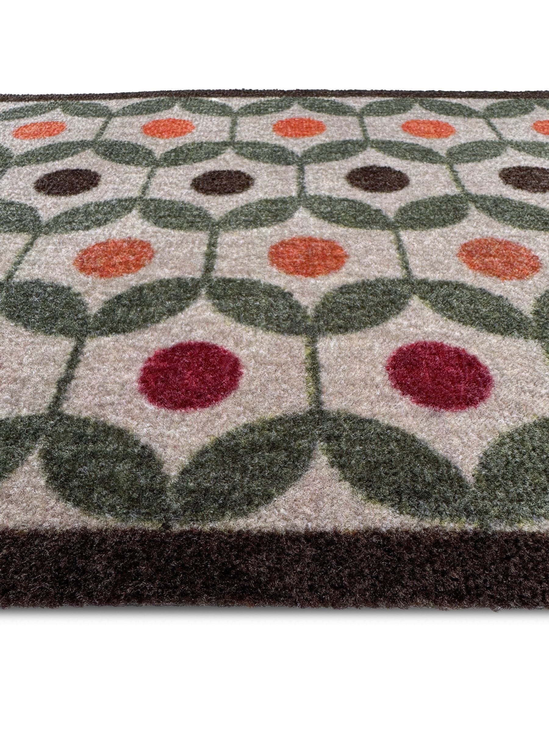 My Mat Green Retro Geo Earth runner 50x150cm (British brand)