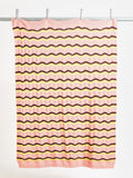Oliver Bonas pink striped knitted throw (British brand)