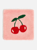 Oliver Bonas pink cherries tufted cushion cover 45x45cm - British product
