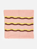 Oliver Bonas pink striped knitted cushion cover 45x45cm (British brand)