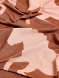 Oliver Bonas pink jacquard horse throw polyester, UK version