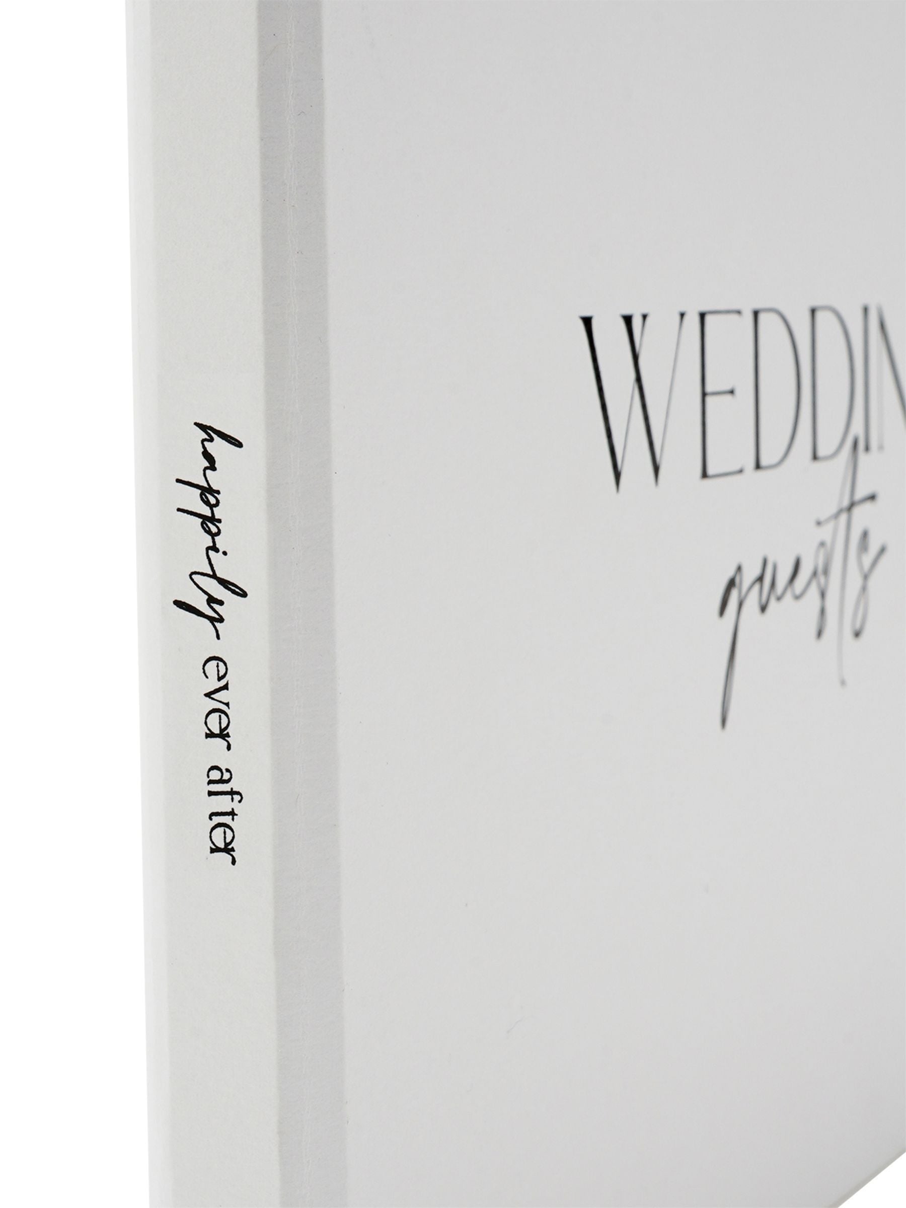Widdop white textured wedding guest book 17.5x22.5cm, imported from the UK