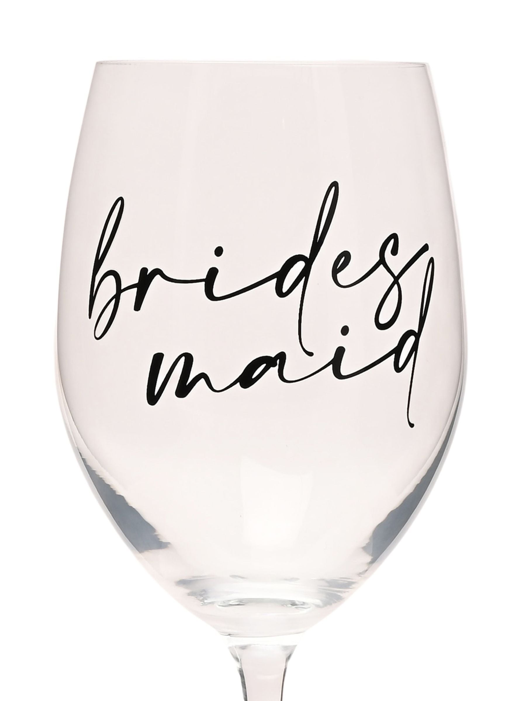 Widdop wine glass bridesmaid script 23.5cm, imported from the UK