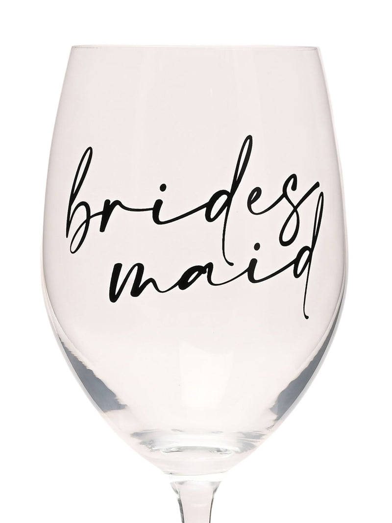 Widdop wine glass bridesmaid script 23.5cm, imported from the UK