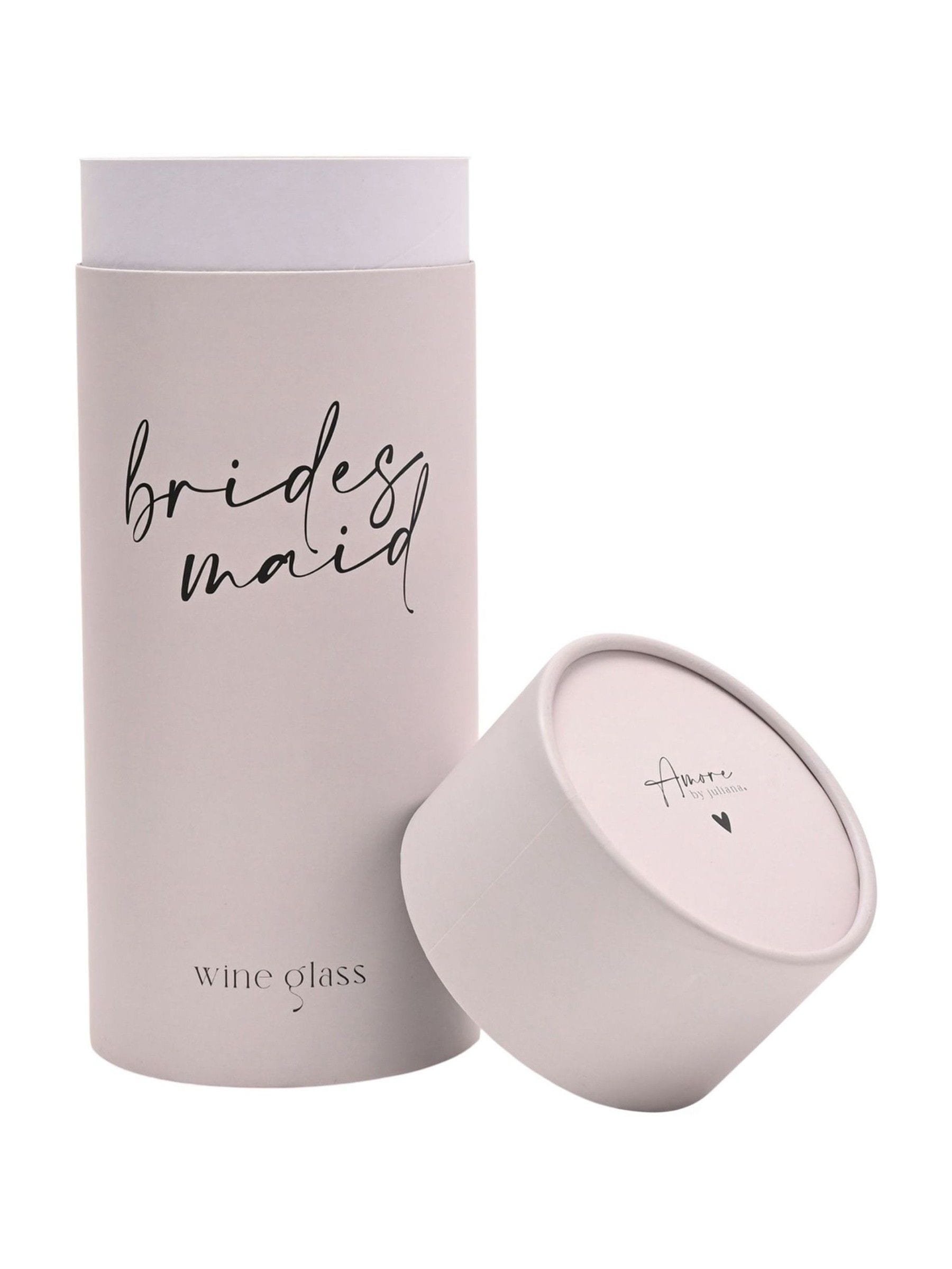 Widdop wine glass bridesmaid script 23.5cm, imported from the UK