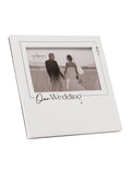 Widdop white photo frame 'Our Wedding' 6x4 (British brand)
