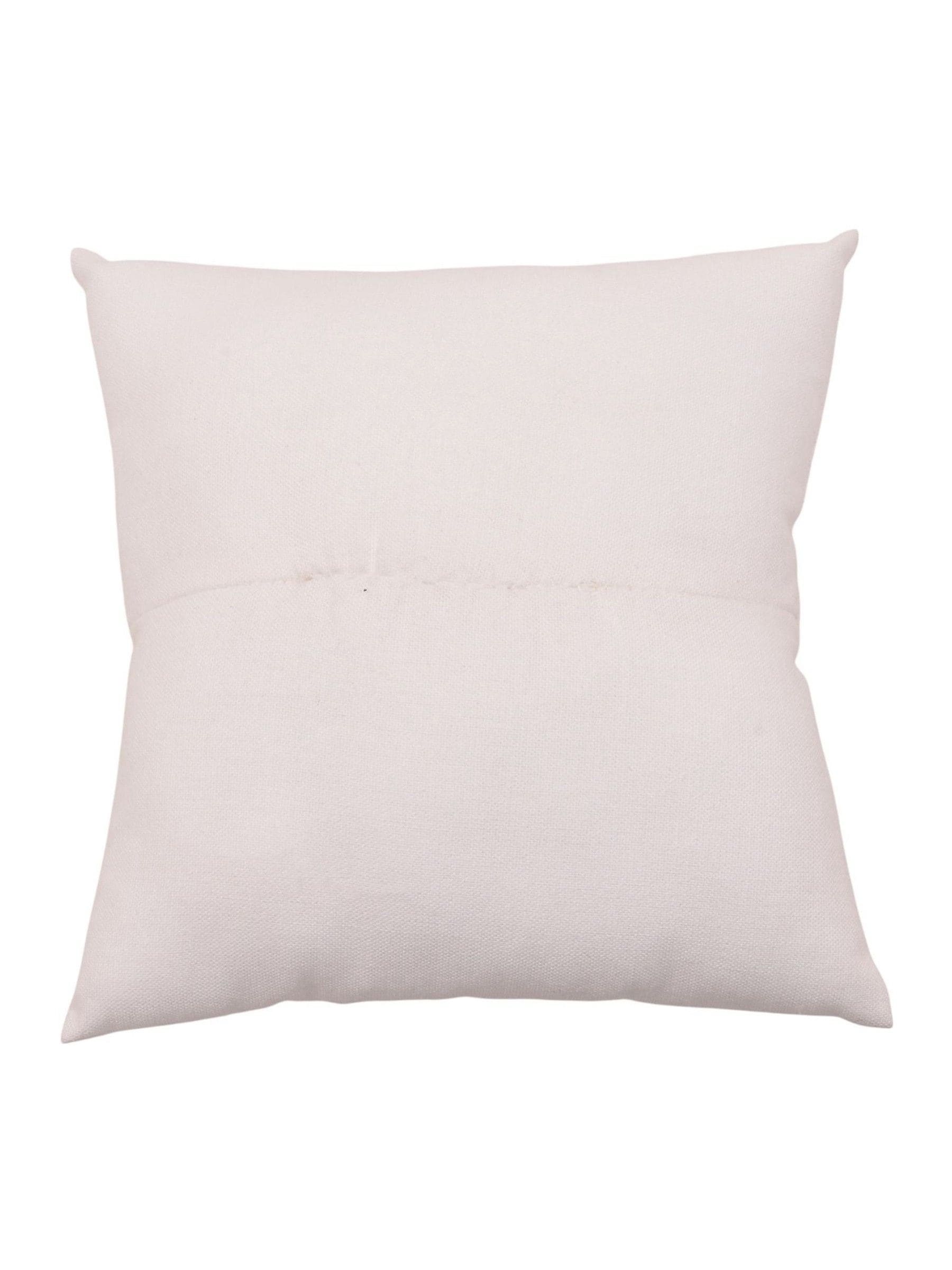 Widdop white ring cushion with satin bow 17.5cm - British product