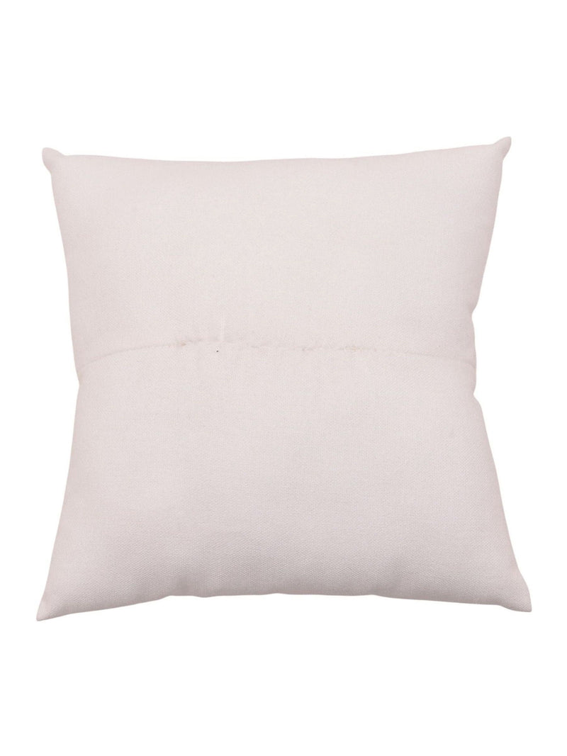 Widdop white ring cushion with satin bow 17.5cm - British product