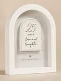 Widdop arch plaque silver anniversary 18cm (British brand)