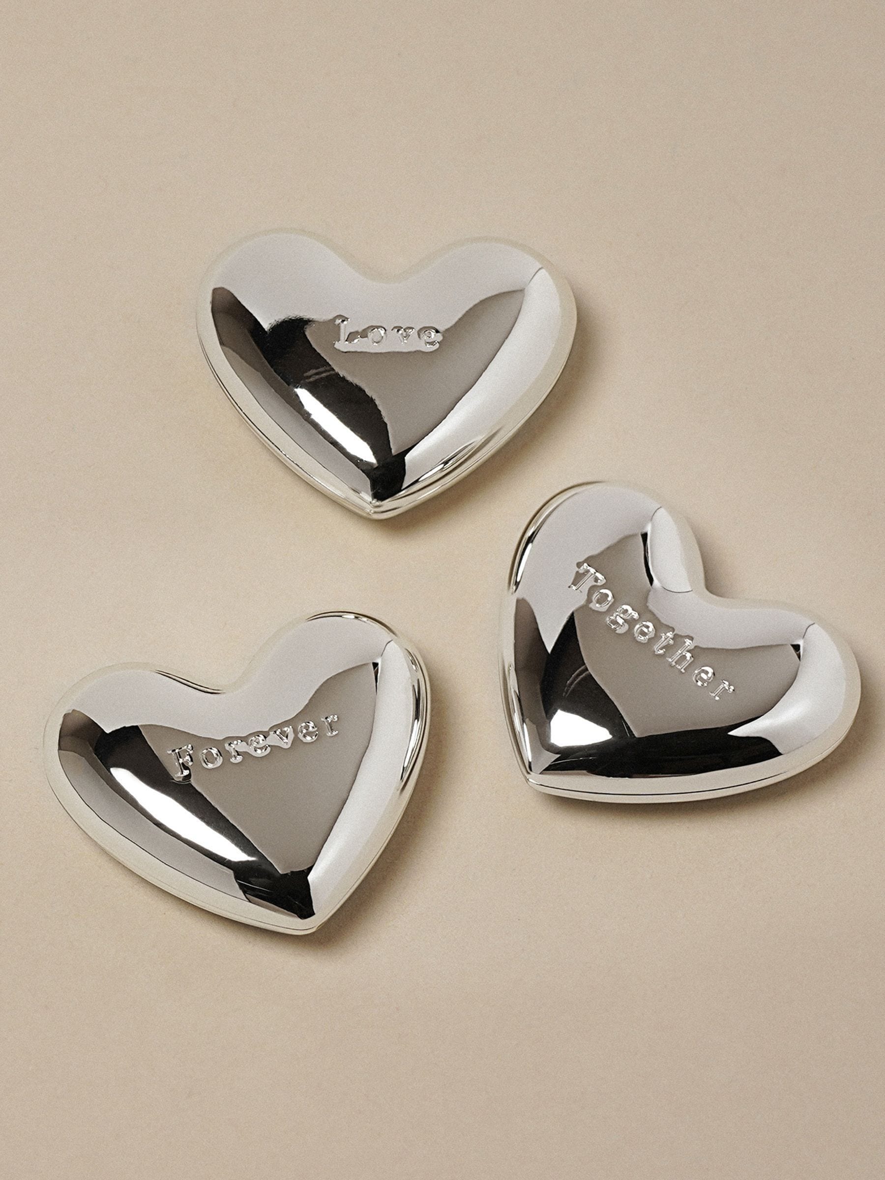 Widdop silver love charms gift set, imported from the UK