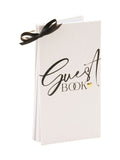 Widdop white linen guest book, UK version