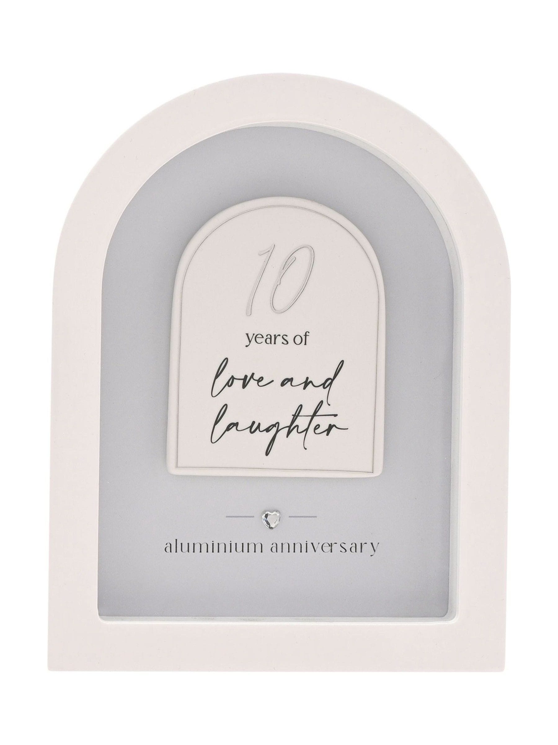 Widdop white arch plaque ornament 18cm, imported from the UK
