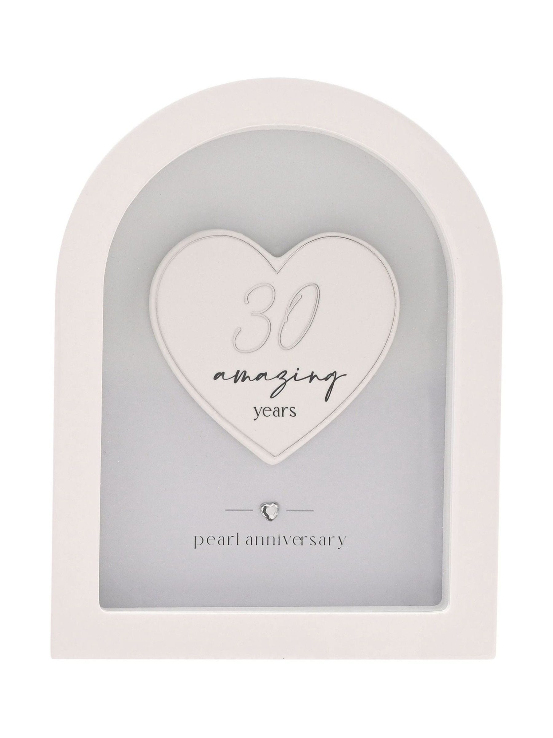 Widdop white arch plaque ornament 18cm, imported from the UK