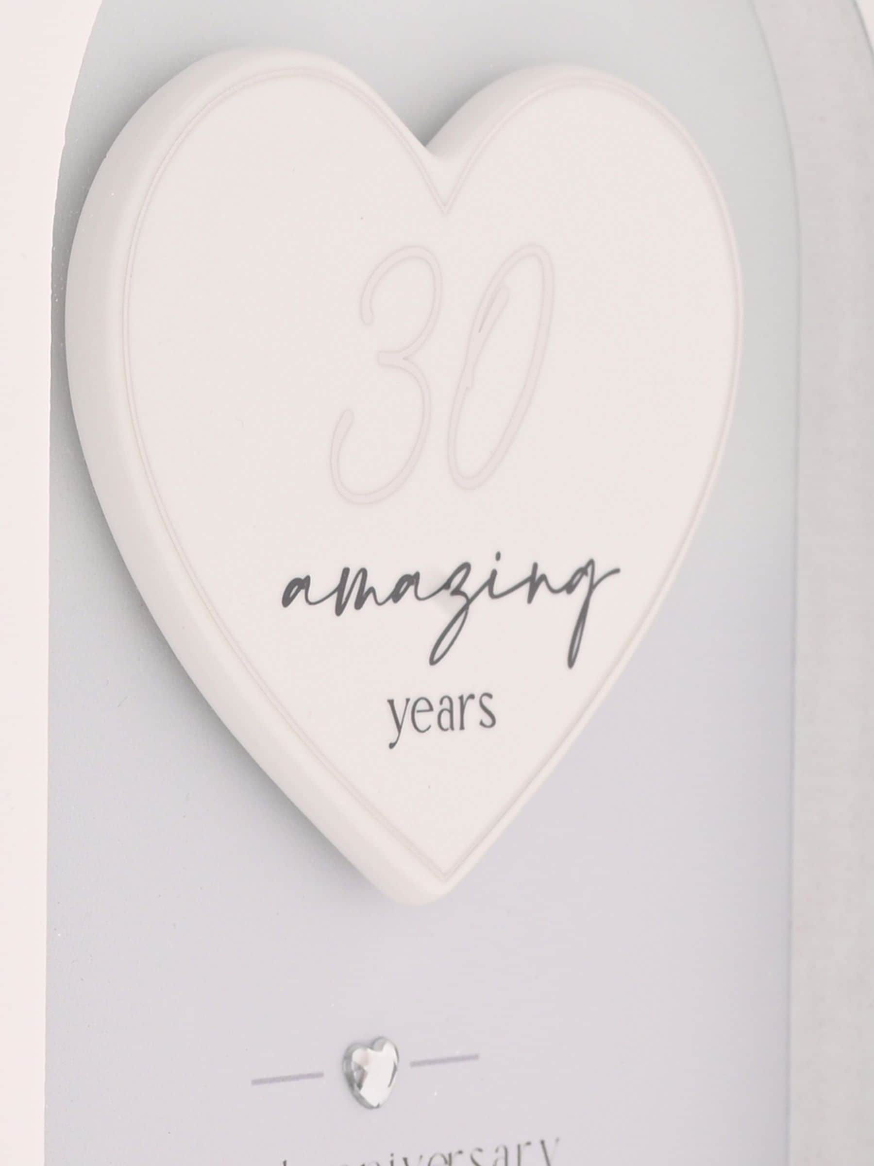 Widdop white arch plaque ornament 18cm, imported from the UK