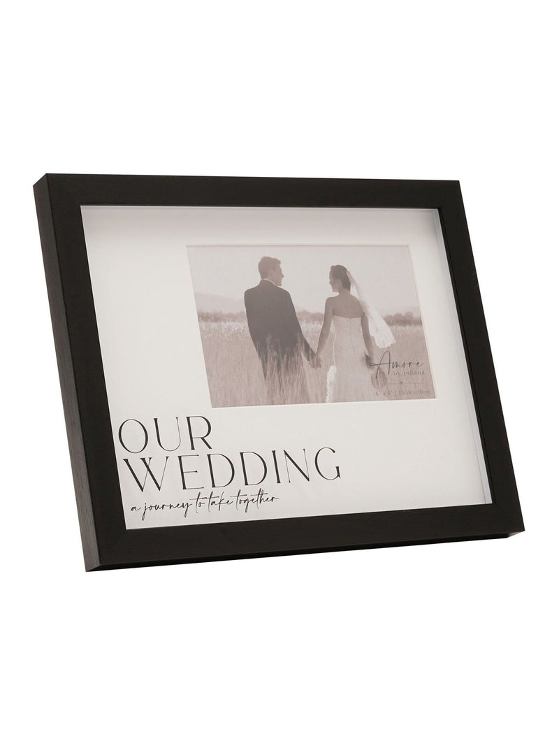 Widdop black wedding photo frame 6x4 British brand