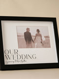 Widdop black wedding photo frame 6x4 British brand
