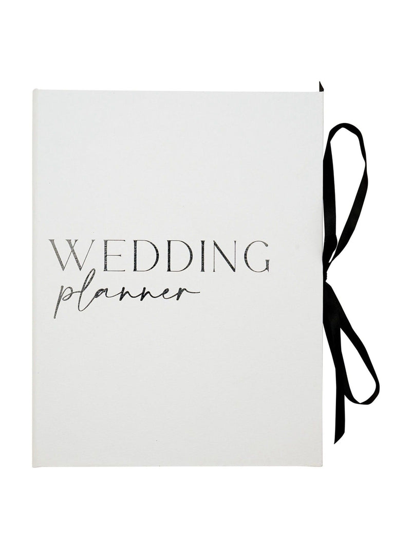 Widdop white textured wedding planner 21cm (British brand)