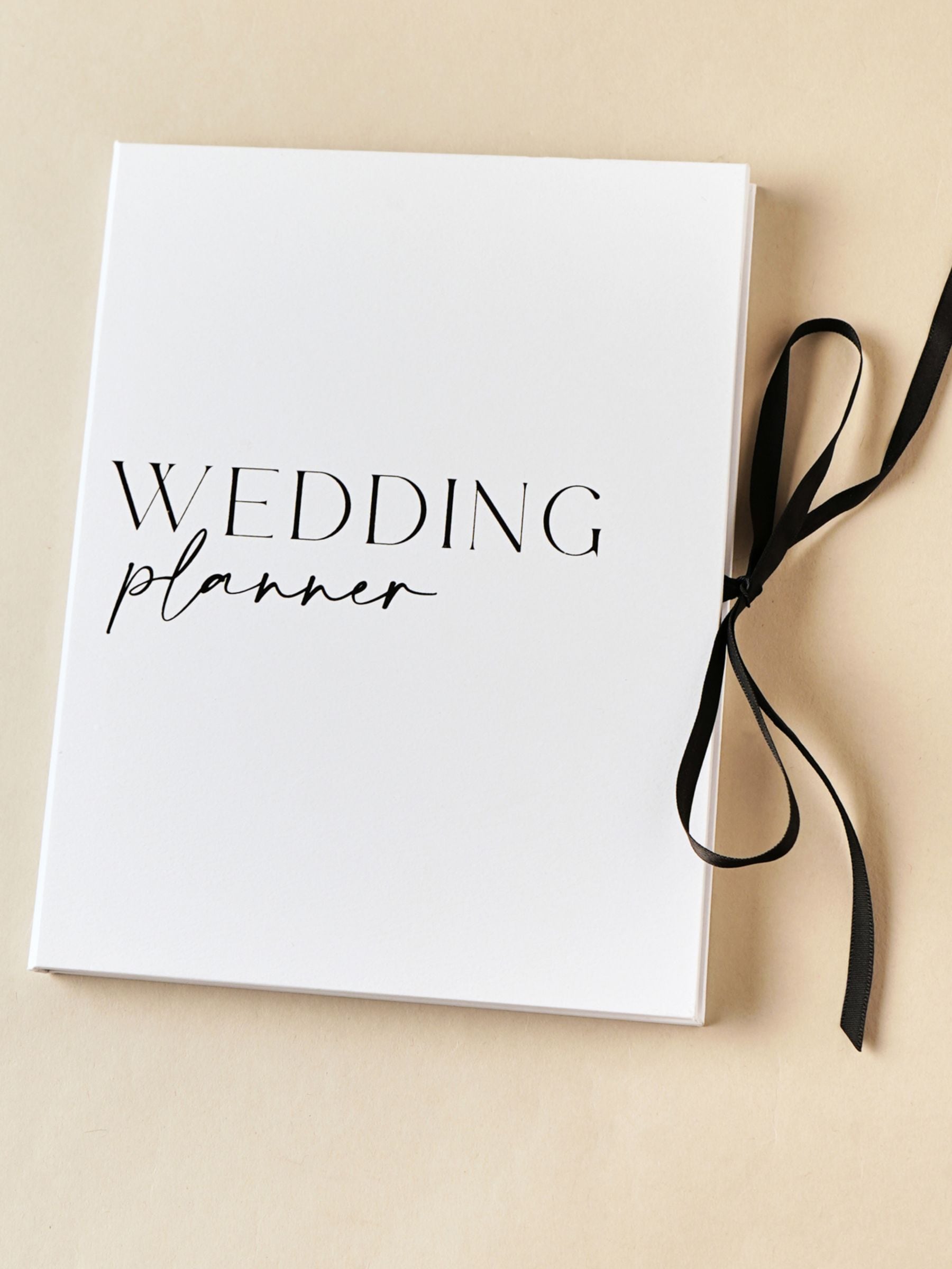 Widdop white textured wedding planner 21cm (British brand)