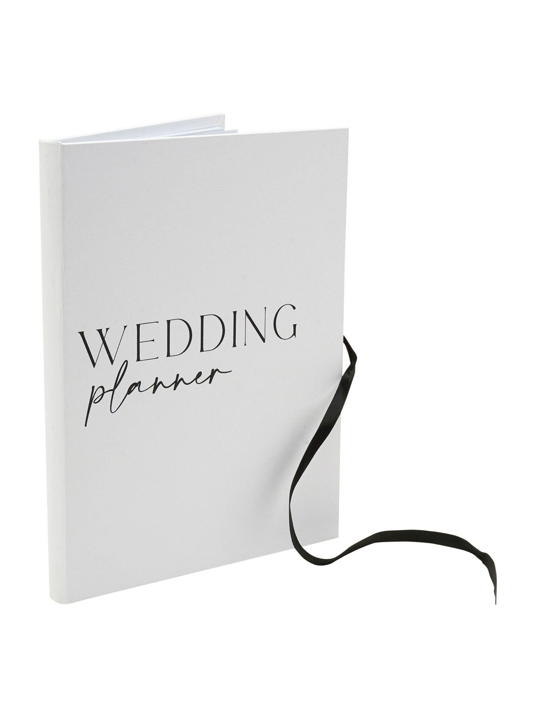 Widdop white textured wedding planner 21cm (British brand)