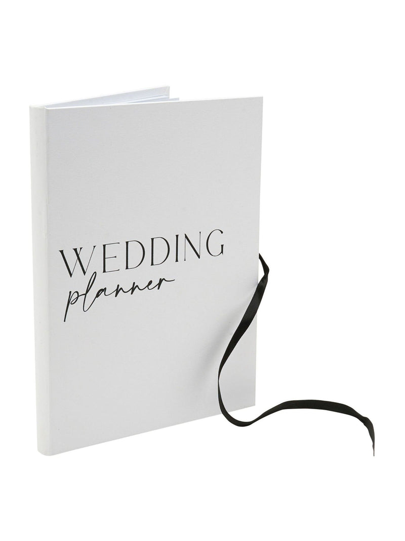 Widdop white textured wedding planner 21cm (British brand)